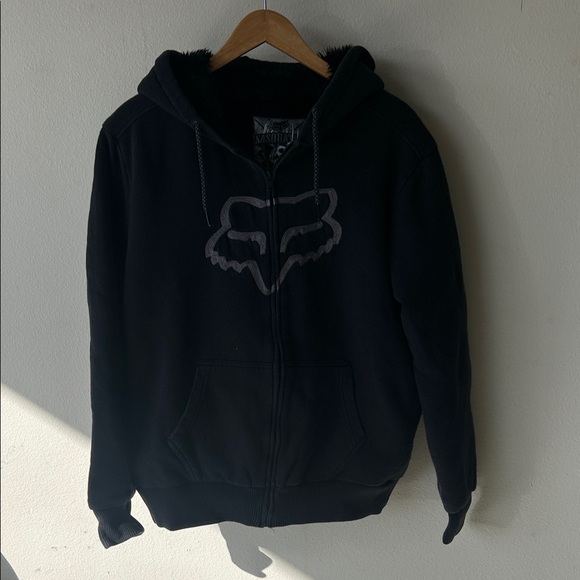 Fox Black Hoodie Sweatshirt - Picture 1 of 3
